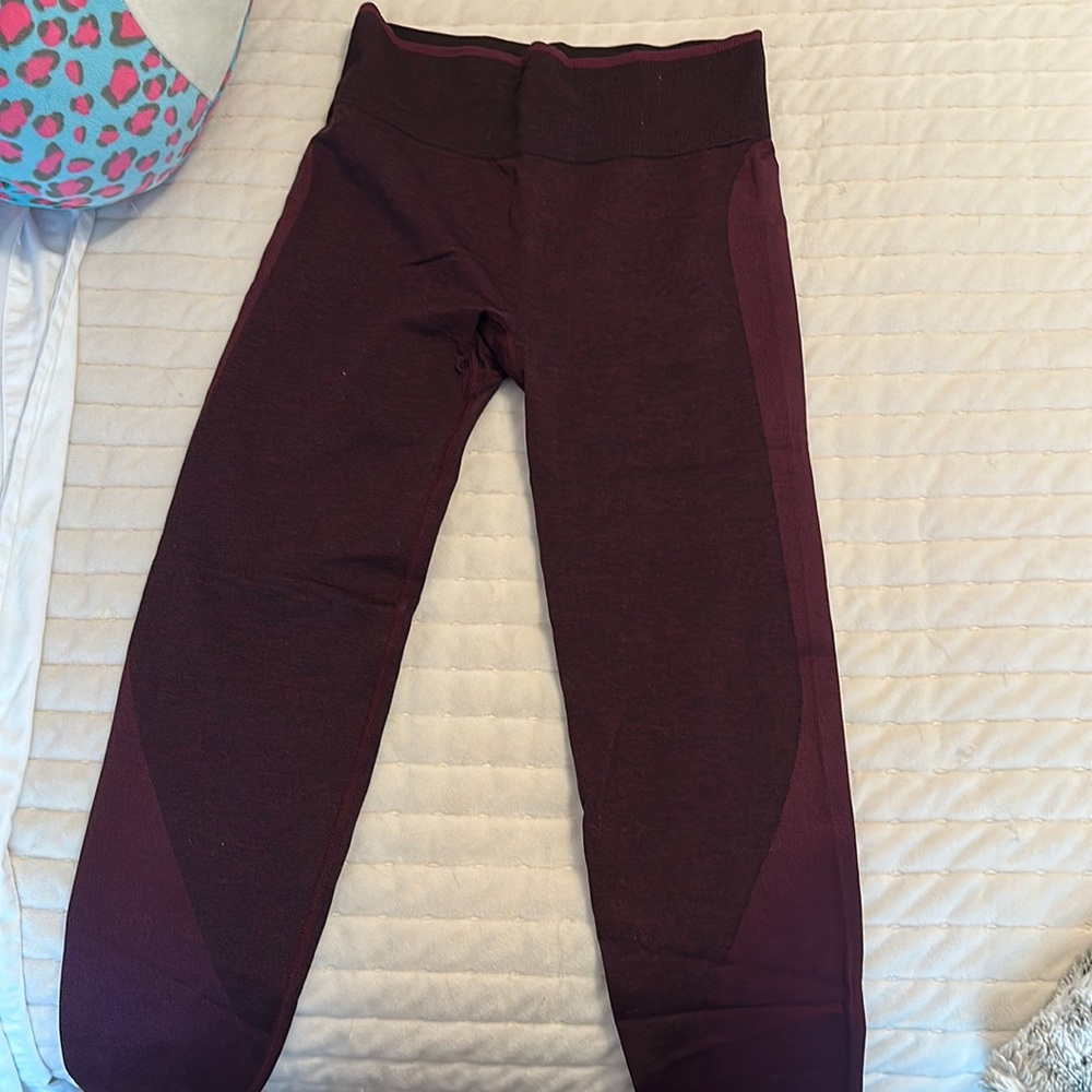 Maroon PINK seamless workout bundle